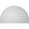 Ekena Millwork Round Top Surface Mount PVC Gable Vent: Functional, w/ 2"W x 1-1/2"P Brickmould Frame, 36"W x 22"H GVPRT36X2202SF - alternate 3